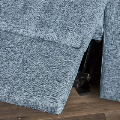 Kearney Traditional Glider Recliner With Pillow Top Arms Navy Blue Tweed - Christopher Knight Home 2 Kearney Traditional Glider Recliner With Pillow Top Arms Navy Blue Tweed - Christopher Knight Home - Image 2