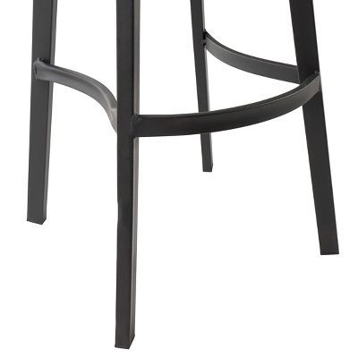 Set Of 2 Albia Swivel 31.5" Barstool - Natural/Black - Christopher Knight Home 3 Set Of 2 Albia Swivel 31.5" Barstool - Natural/Black - Christopher Knight Home - Image 3