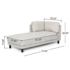 Hyland Contemporary Fabric Upholstered Chaise Lounge - Christopher Knight Home -Furniture Promotion Series GUEST 33938849 ef2f 4f0b a418 a400a01bbe0e