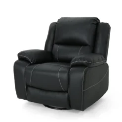 Malic Classic Tufted PU Leather Swivel Recliner - Christopher Knight Home -Furniture Promotion Series GUEST 34ee286e 18f3 4541 b68c 5170038f9f04