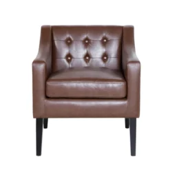 Deanna Contemporary Faux Leather Tufted Accent Chair - Christopher Knight Home -Furniture Promotion Series GUEST 3611790c 8999 4933 8185 557929fb44ec