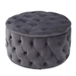 Zelfa New Velvet Ottoman - Christopher Knight Home -Furniture Promotion Series GUEST 36dd17c0 c1d0 4aac 8828 2c0d1f825e86