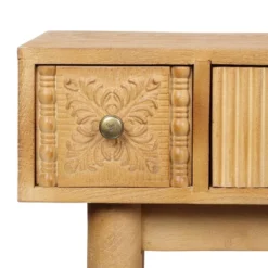 Warthen Boho Handcrafted 4 Drawer Console Table Natural - Christopher Knight Home -Furniture Promotion Series GUEST 38543cd8 2799 45ed 911a e8e5df9645b7