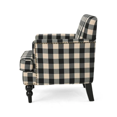 Harrison Tufted Club Chair - Christopher Knight Home 6 Harrison Tufted Club Chair - Christopher Knight Home - Image 6