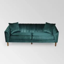 Ansonia Contemporary Velvet Sofa - Christopher Knight Home -Furniture Promotion Series GUEST 3a70a022 46bf 442e 8d0b 565b7ca8aa06