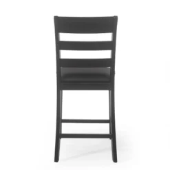 2pc Benner Farmhouse Upholstered Wood Counter Height Barstools Black - Christopher Knight Home -Furniture Promotion Series GUEST 3aeb143c 018f 4cd4 ada3 9ecff1d1a1e4