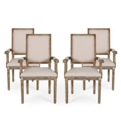 Set Of 4 Maria French Country Wood Upholstered Dining Chairs - Christopher Knight Home 24 Set Of 4 Maria French Country Wood Upholstered Dining Chairs - Christopher Knight Home -Furniture Promotion Series GUEST 3bbca120 693f 444e 9d56 4b130279ad2f