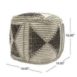 Tamsin Boho Handcrafted Cube Pouf Gray/Ivory - Christopher Knight Home 13 Tamsin Boho Handcrafted Cube Pouf Gray/Ivory - Christopher Knight Home -Furniture Promotion Series GUEST 3c117a0e 371e 4f95 b3c8 4ec9cc108d29
