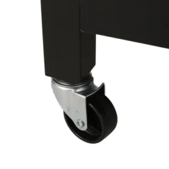 Byway Contemporary Kitchen Cart With Wheels Black/Natural - Christopher Knight Home -Furniture Promotion Series GUEST 3c9727d6 28d4 4c93 9c80 1ca9ede1add2