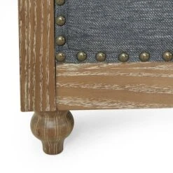 Saragus Chesterfield Tufted 3 Seater Sofa With Nailhead Trim Charcoal/Dark Brown - Christopher Knight Home -Furniture Promotion Series GUEST 3de5c2e2 cc0c 47ff a45d 88a520118128