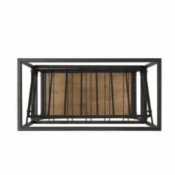 Boster Boho Industrial 21 Bottle Floor Wine Rack With Storage Natural/Black - Christopher Knight Home -Furniture Promotion Series GUEST 3f86c7d8 9656 4ef6 98c7 e5724908b069
