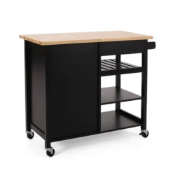 Westcliffe Contemporary Kitchen Cart With Wheels - Christopher Knight Home -Furniture Promotion Series GUEST 4099cae8 645a 45c7 ba62 8fa2eec6c86d