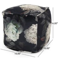 Reigle Traditional Medium Fabric Cube Pouf - Christopher Knight Home -Furniture Promotion Series GUEST 40cbb6aa 5820 48a0 b8b2 000f6430a478