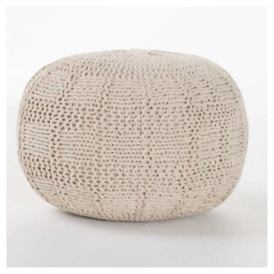 Yuny Handcrafted Modern Fabric Pouf - Christopher Knight Home 9 Yuny Handcrafted Modern Fabric Pouf - Christopher Knight Home - Image 9