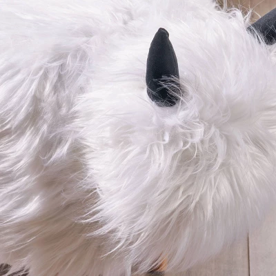 Levi Furry Yak Ottoman - Christopher Knight Home 2 Levi Furry Yak Ottoman - Christopher Knight Home - Image 2