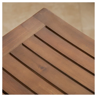 Set Of 2 Easton Slat 24" Counter Height Barstool Mahogany - Christopher Knight Home 2 Set Of 2 Easton Slat 24" Counter Height Barstool Mahogany - Christopher Knight Home - Image 2