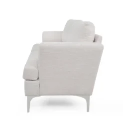 Dallin Contemporary Fabric 3 Seater Sofa Beige/Silver - Christopher Knight Home -Furniture Promotion Series GUEST 43b8efbf 1545 459a 8a75 befd1e0b2433