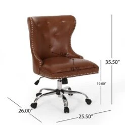 Bedell Contemporary Tufted Swivel Office Chair - Christopher Knight Home -Furniture Promotion Series GUEST 45a659d5 f089 4e05 a090 588c65bfa83b