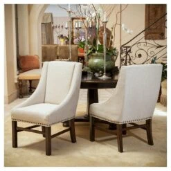Set Of 2 James Dining Chair Set Natural - Christopher Knight Home -Furniture Promotion Series GUEST 46e62368 69f7 4d60 9f65 b674bb16582c