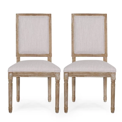 2pk Regina French Country Wood Upholstered Dining Chairs - Christopher Knight Home 14 2pk Regina French Country Wood Upholstered Dining Chairs - Christopher Knight Home - Image 14