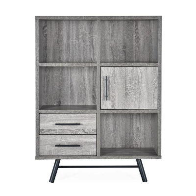 Hulbert Modern Industrial 6 Shelf Multi Functional Cabinet - Christopher Knight Home 10 Hulbert Modern Industrial 6 Shelf Multi Functional Cabinet - Christopher Knight Home - Image 10
