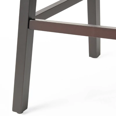 Set Of 2 30.5" Ogden Barstool Brown - Christopher Knight Home 4 Set Of 2 30.5" Ogden Barstool Brown - Christopher Knight Home - Image 4