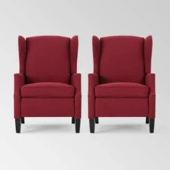 Set Of 2 Wescott Contemporary Fabric Recliners - Christopher Knight Home -Furniture Promotion Series GUEST 4a4c8a37 774b 4720 9e3b cae90c073131