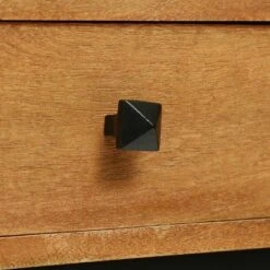 Gaudet Modern Industrial Handmade Mango Wood C Shaped Side Table With Drawer Natural/Black - Christopher Knight Home -Furniture Promotion Series GUEST 4b5be81b 434a 473a bc9c 70121a44782c