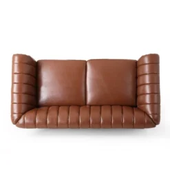 Glenmont Contemporary Channel Stitch Loveseat With Nailhead Trim - Christopher Knight Home -Furniture Promotion Series GUEST 4dd642b5 39db 4524 b154 b7842a78ef75