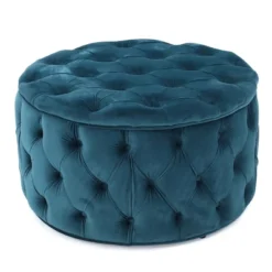 Zelfa New Velvet Ottoman - Christopher Knight Home -Furniture Promotion Series GUEST 4fc3a810 4d56 4473 802e 848f5d6cbffc