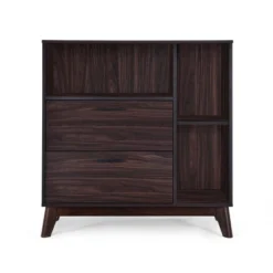 Rattler Mid-Century Modern 2 Drawer Cabinet - Christopher Knight Home -Furniture Promotion Series GUEST 50b0adce 0371 44c6 9b0d 0f3e6e8cdd6a