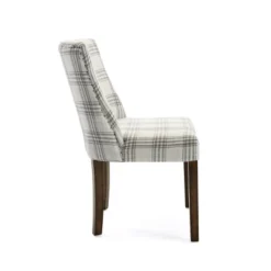 2pk Harman Contemporary Upholstered Plaid Dining Chairs Gray/Light Beige/Brown - Christopher Knight Home -Furniture Promotion Series GUEST 51abdcd1 98ba 4f06 aac9 75ce5b27b4d7