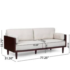 Sofia Mid-Century Modern Upholstered 3 Seater Sofa - Christopher Knight Home -Furniture Promotion Series GUEST 533a6fa8 4b9d 4480 9b50 bd6387816ee9