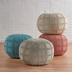 Yuny Handcrafted Modern Fabric Pouf - Christopher Knight Home 15 Yuny Handcrafted Modern Fabric Pouf - Christopher Knight Home -Furniture Promotion Series GUEST 53f5ad07 5d2e 4e6a bf72 510a6916ec41