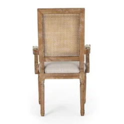 Set Of 6 Maria French Country Wood And Cane Upholstered Dining Chairs - Christopher Knight Home -Furniture Promotion Series GUEST 54eb583a 77b2 4200 8da4 eeb368159de6