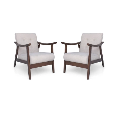 Set Of 2 Chabani Mid-Century Modern Accent Chair - Christopher Knight Home 5 Set Of 2 Chabani Mid-Century Modern Accent Chair - Christopher Knight Home - Image 5