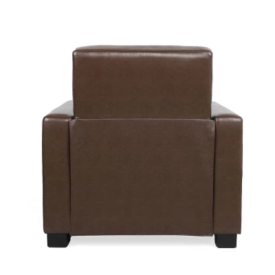 Craigue Contemporary Tufted Faux Leather Pushback Recliner - Christopher Knight Home 4 Craigue Contemporary Tufted Faux Leather Pushback Recliner - Christopher Knight Home - Image 4