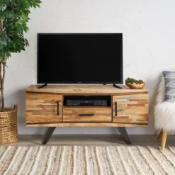 Antwerp Boho TV Stand For TVs Up To 53" Tan - Christopher Knight Home