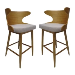 Set Of 2 Kamryn Mid Century Modern Barstool - Christopher Knight Home -Furniture Promotion Series GUEST 5af22ef4 be45 41dd 9371 e1dc06354437