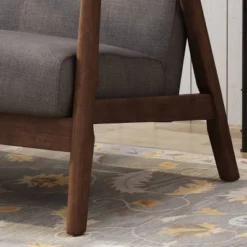 Hetel Mid-Century Modern Settee Dark Gray - Christopher Knight Home -Furniture Promotion Series GUEST 5b752ae8 188a 4af7 93eb a143c8af611d