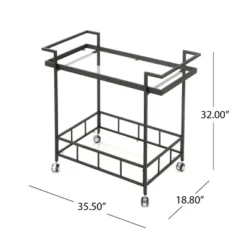 Ambrose Industrial Bar Cart - Christopher Knight Home -Furniture Promotion Series GUEST 5bd6fc48 4e42 47f9 88fe b1c671c3db8e