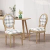 Set Of 2 Phinnaeus French Country Fabric Dining Chairs - Christopher Knight Home