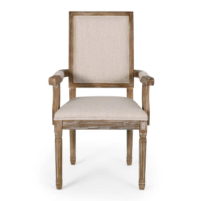Set Of 4 Maria French Country Wood Upholstered Dining Chairs - Christopher Knight Home 2 Set Of 4 Maria French Country Wood Upholstered Dining Chairs - Christopher Knight Home - Image 2