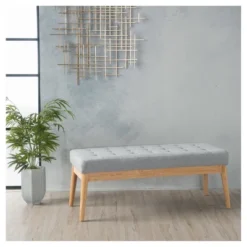 Saxon Upholstered Bench - Christopher Knight Home -Furniture Promotion Series GUEST 5dd2f33b 38dc 4419 bc12 fe7376c59218