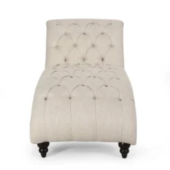 Varnell Contemporary Fabric Button Tufted Chaise Lounge Beige/Dark Brown - Christopher Knight Home 10 Varnell Contemporary Fabric Button Tufted Chaise Lounge Beige/Dark Brown - Christopher Knight Home -Furniture Promotion Series GUEST 5ee20c91 6456 46ef a999 16a8b6584704