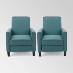 Set Of 2 Darvis Contemporary Recliners - Christopher Knight Home -Furniture Promotion Series GUEST 6057742a 2421 4f8a ba77 46cec02c137e