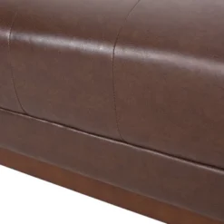 Raintree Mid Century Modern Faux Leather Tufted 3 Seater Sofa Dark Brown/Espresso - Christopher Knight Home -Furniture Promotion Series GUEST 60a8cd83 d455 4252 8024 d6220acccc2c