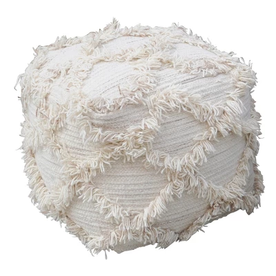 Jucar Handcrafted Boho Fabric Cube Pouf - Christopher Knight Home 9 Jucar Handcrafted Boho Fabric Cube Pouf - Christopher Knight Home - Image 9