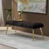 Capernaum Faux Fur Bench - Christopher Knight Home