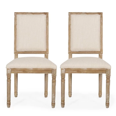 2pk Regina French Country Wood Upholstered Dining Chairs - Christopher Knight Home 11 2pk Regina French Country Wood Upholstered Dining Chairs - Christopher Knight Home - Image 11